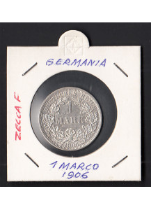GERMANIA IMPERO 1 Mark 1906 Argento Zecca F Spl+